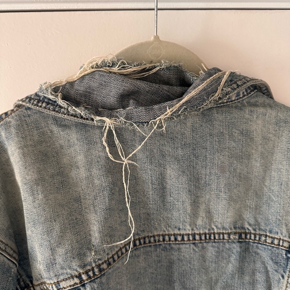 Free People Distressed Denim Jacket - Picture 5 of 5